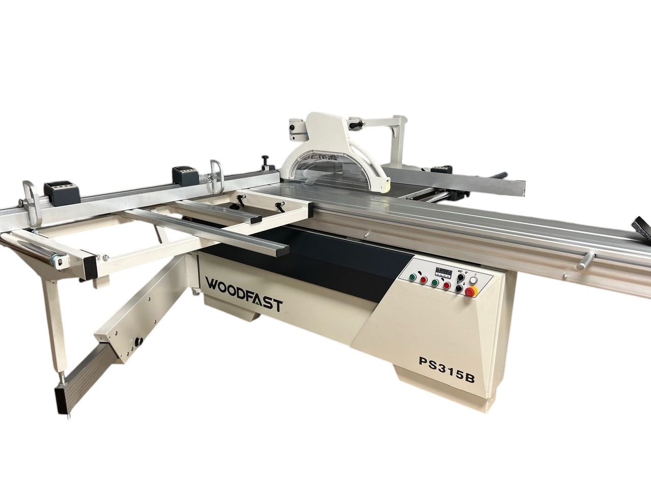 Woodfast 400mm (16") 7.5HP 3.2m Sliding Table (Optional Upgrade to 3.8m Sliding Table) Automatic Rise / Fall & Tilt Panel Saw 415V PS400B