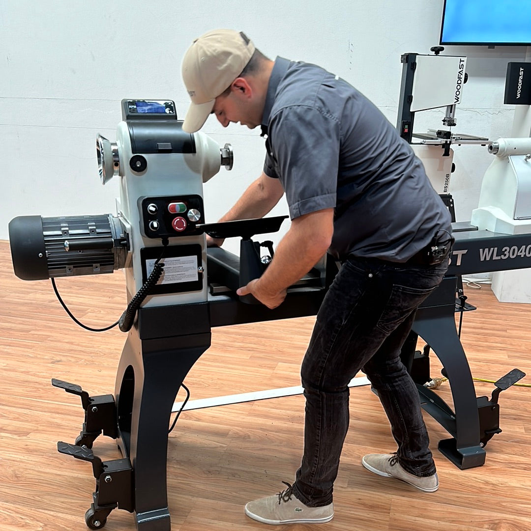 Woodfast 762mm (30") Swing x 1060mm (40") Between Centres Super Heavy Duty Wood Lathe 3HP WL3040A *Restocking Soon - Expected Mid Nov 2025*