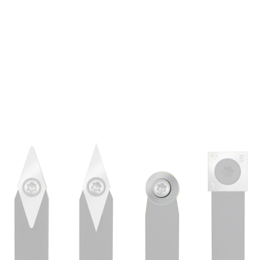 Woodfast Round Tungsten Carbide Insert Blade / Tip - 12mm × 2.5mm x 30° - Compatible with Woodfast WFT0011 Woodturning System