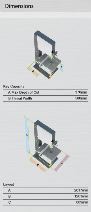 Woodfast 600mm (24") Professional (Industrial) Bandsaw 5.5HP 415V BS600A