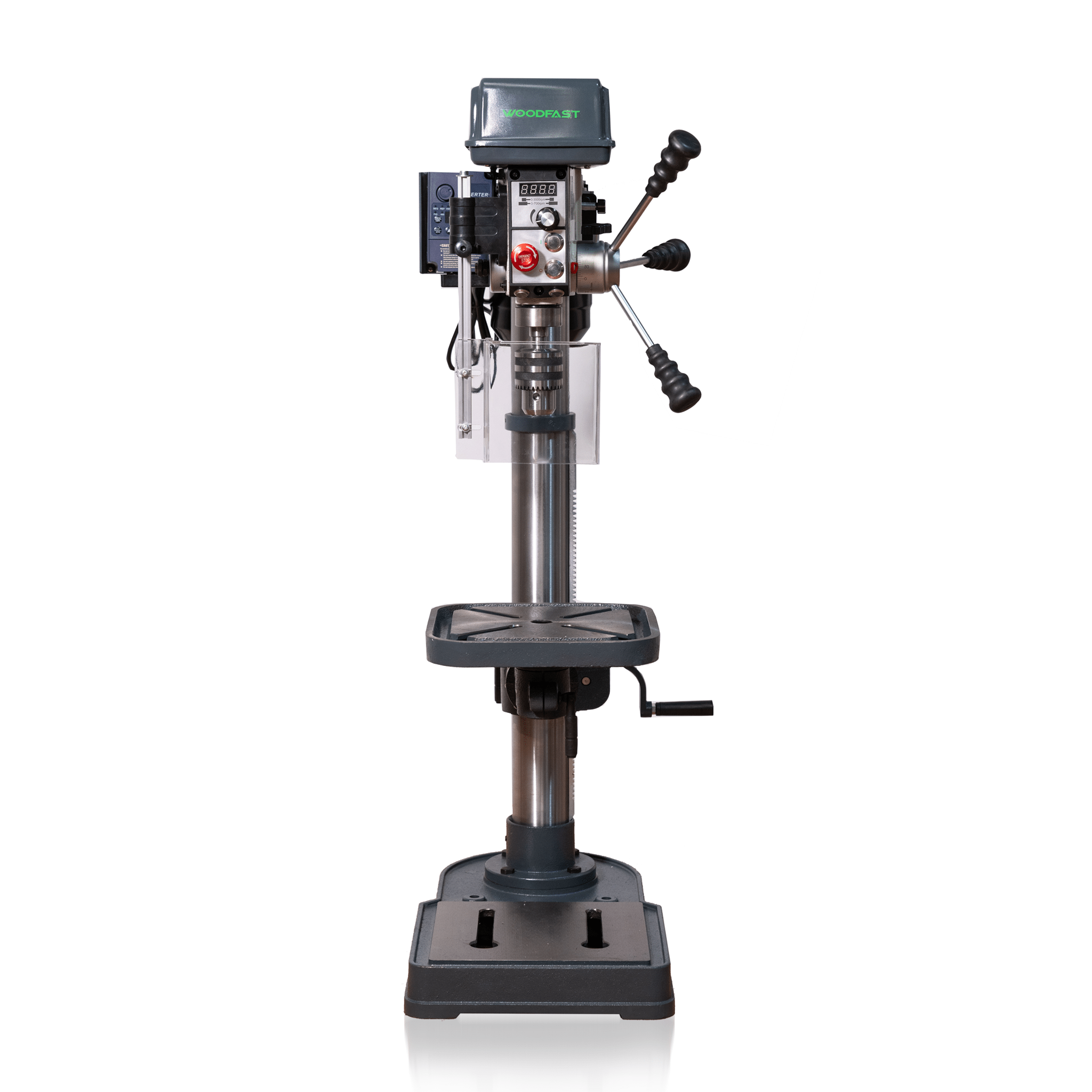 Woodfast 430mm (17") Floor Drill Press Electronic Variable Speed 16mm Key Chuck 240V DP43016F-VS *New Arrival*