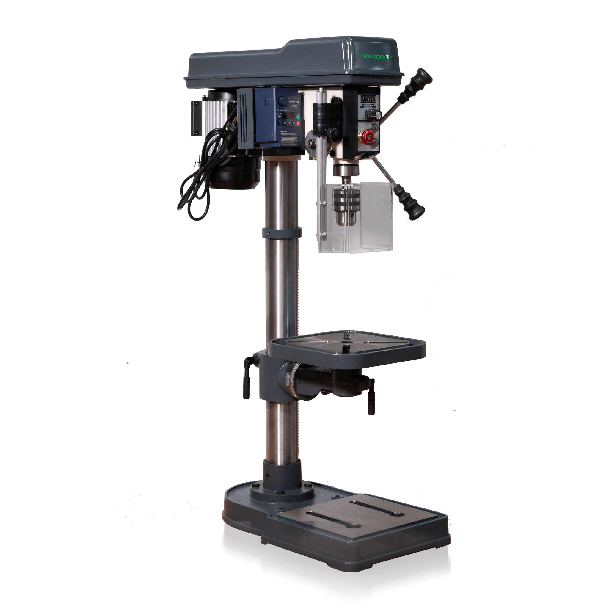 Woodfast 430mm (17") Floor Drill Press Electronic Variable Speed 16mm Key Chuck 240V DP43016F-VS *New Arrival*