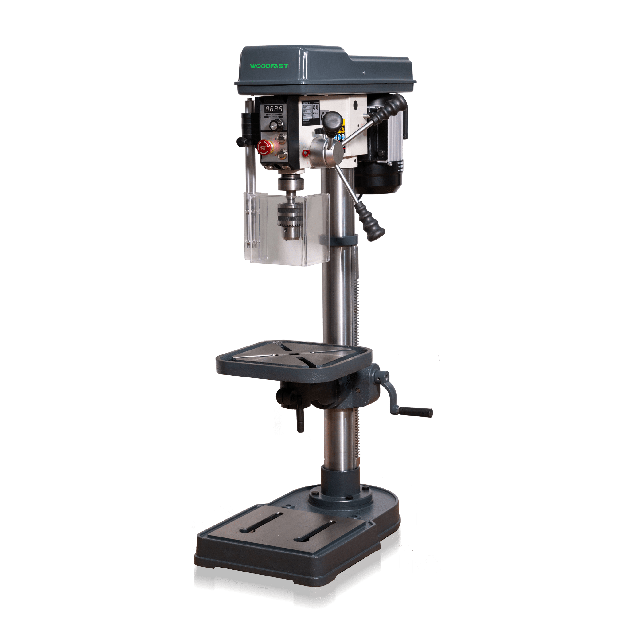 Woodfast 430mm (17") Floor Drill Press Electronic Variable Speed 16mm Key Chuck 240V DP43016F-VS *New Arrival*