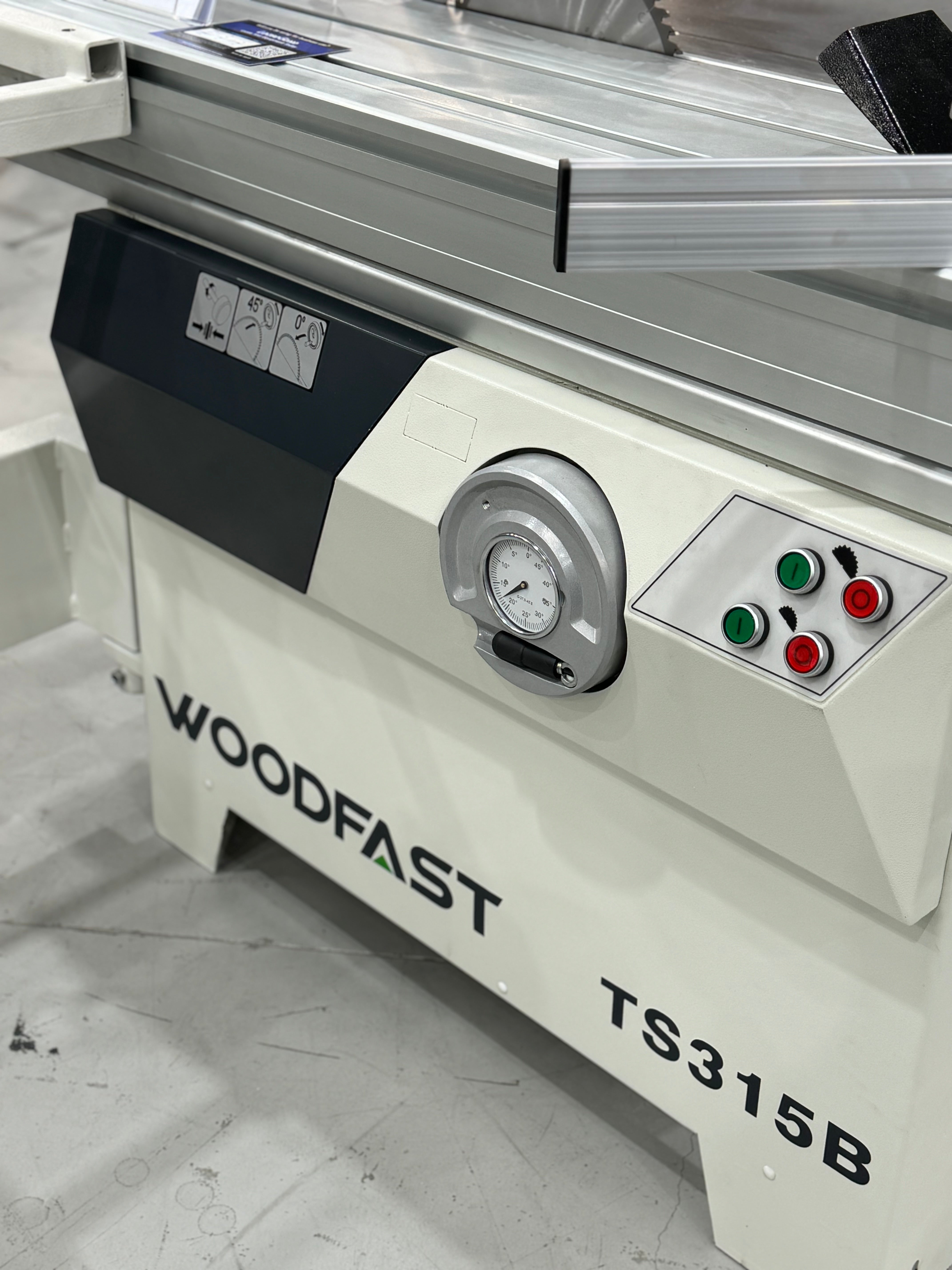 Woodfast 315mm (12") 3HP 1.6m Sliding Table Saw 240V TS315B *New Arrival*