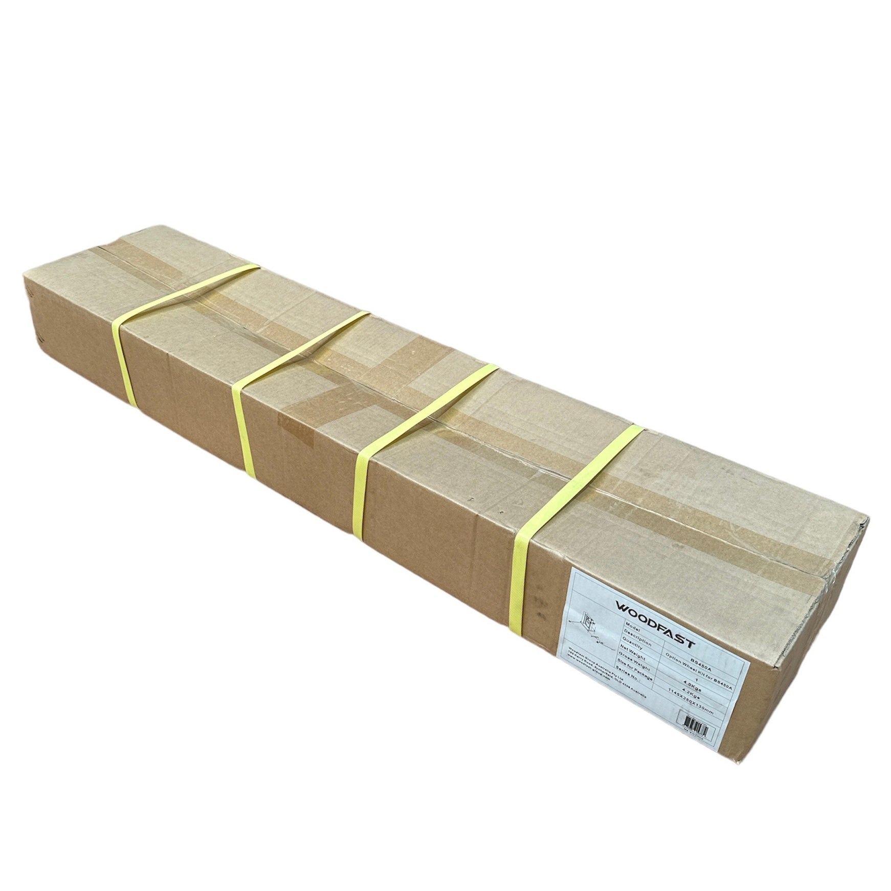 Woodfast Mobility Wheel Kit with Foot Brake BS450A-MWK suit BS350E / BS450A / BS450A-EVS Bandsaw *Restocking Soon - Expected Q4, 2025*