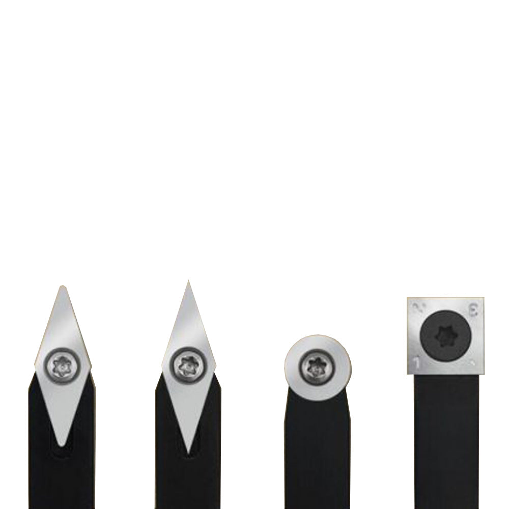 Woodfast 5Pce Woodturning System With Carbide Insert Cutters WFT0011