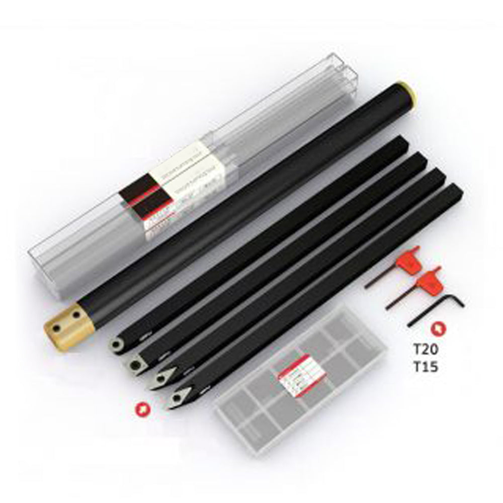 Woodfast 5Pce Woodturning System With Carbide Insert Cutters WFT0011