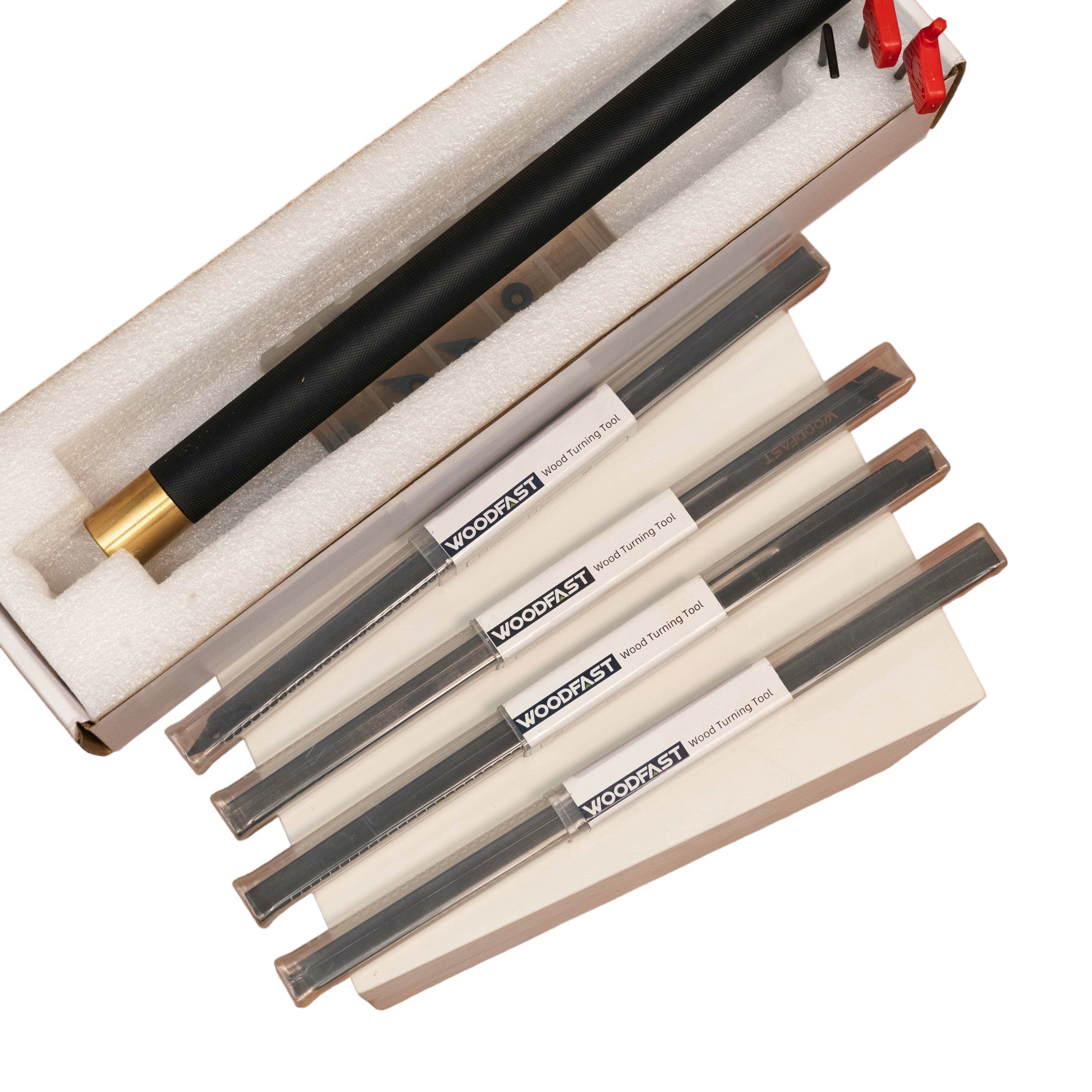 Woodfast 5Pce Woodturning System With Carbide Insert Cutters WFT0011