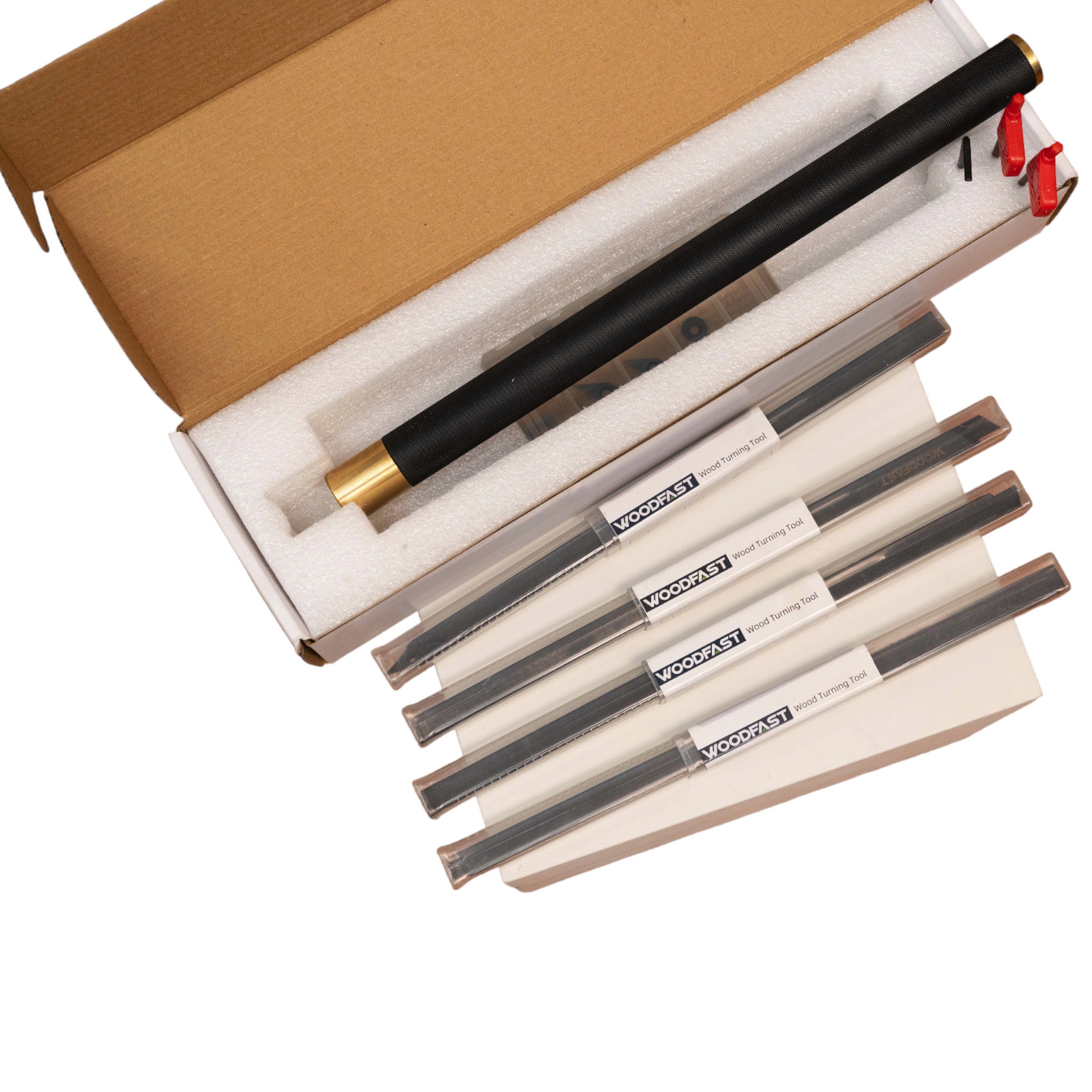 Woodfast 5Pce Woodturning System With Carbide Insert Cutters WFT0011