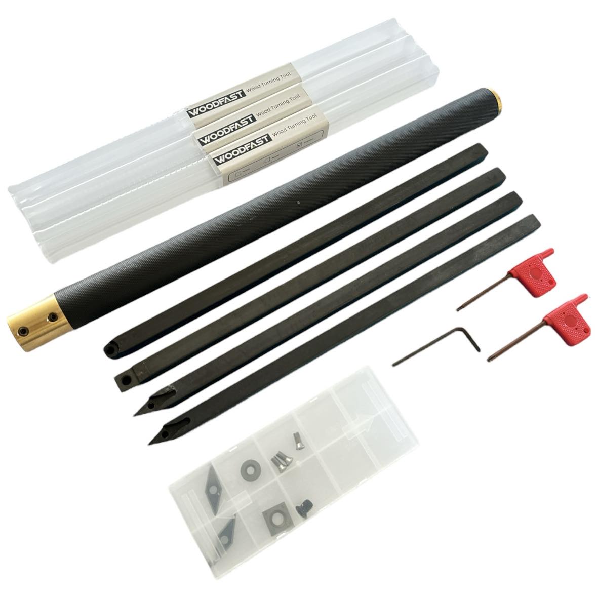 Woodfast 5Pce Woodturning System With Carbide Insert Cutters WFT0011