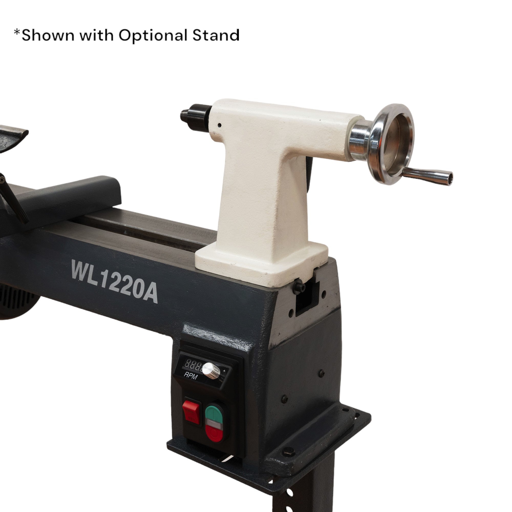 Woodfast 318mm (12") Swing x 508mm (20") Between Centres 0.75HP 240V Super Heavy Wood Lathe WL1220A