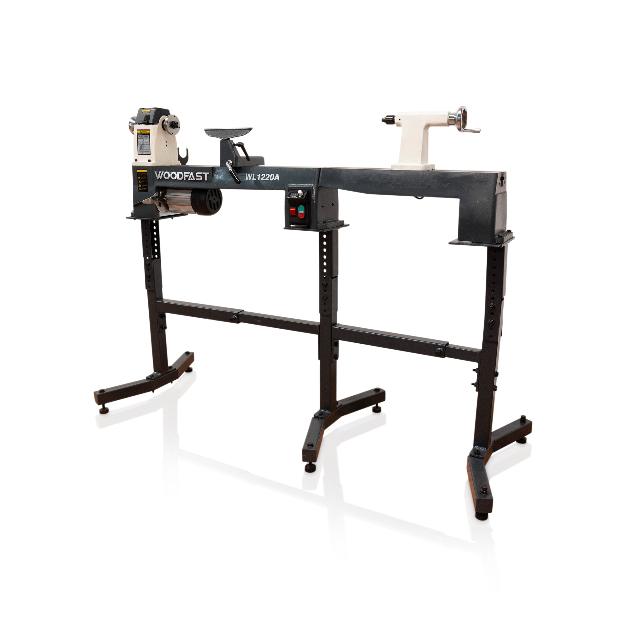 Woodfast 318mm (12") Swing x 508mm (20") Between Centres 0.75HP 240V Super Heavy Wood Lathe WL1220A