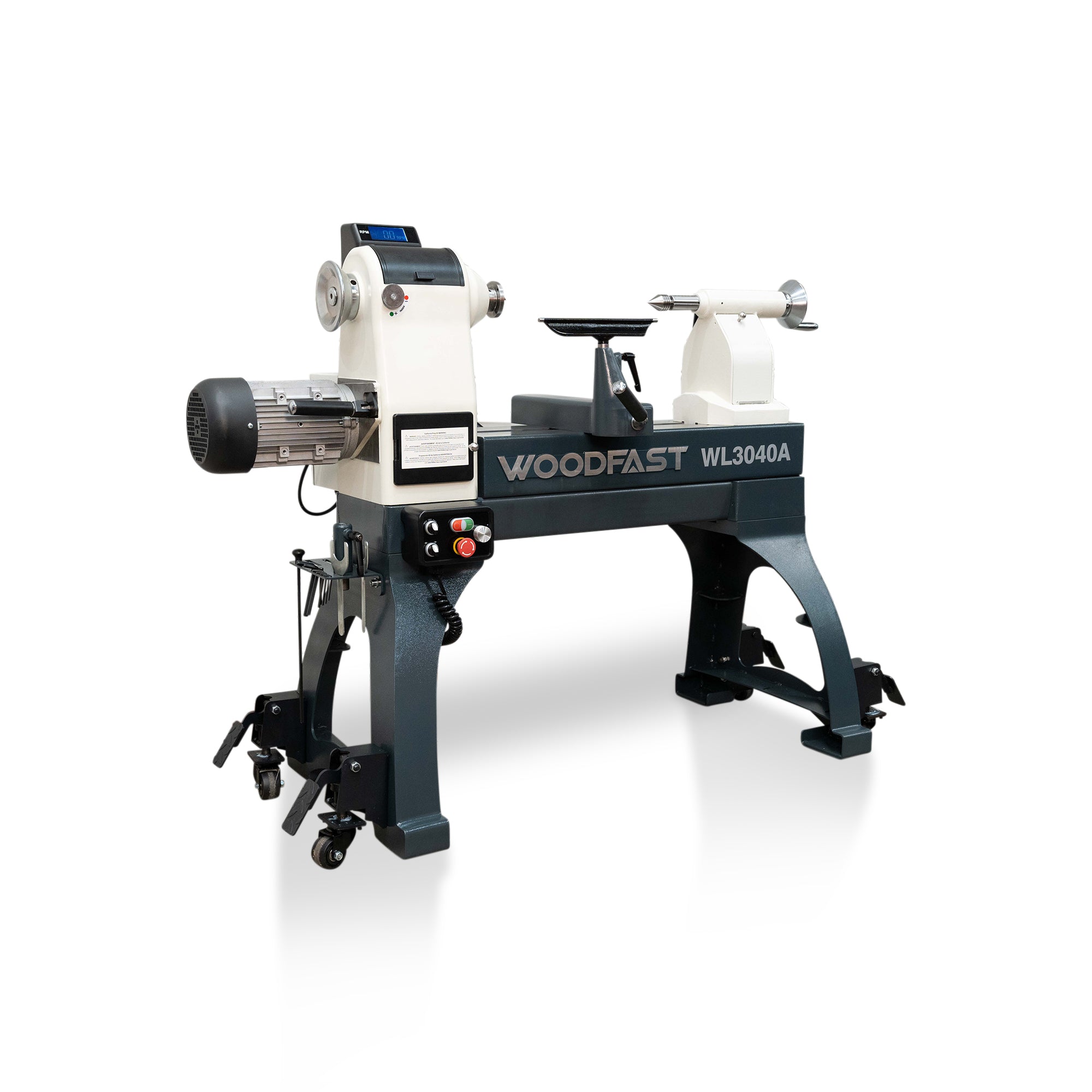 Woodfast 762mm 30 Swing x 1060mm 40 Between Centres Super Heavy Duty Wood Lathe 3HP WL3040A