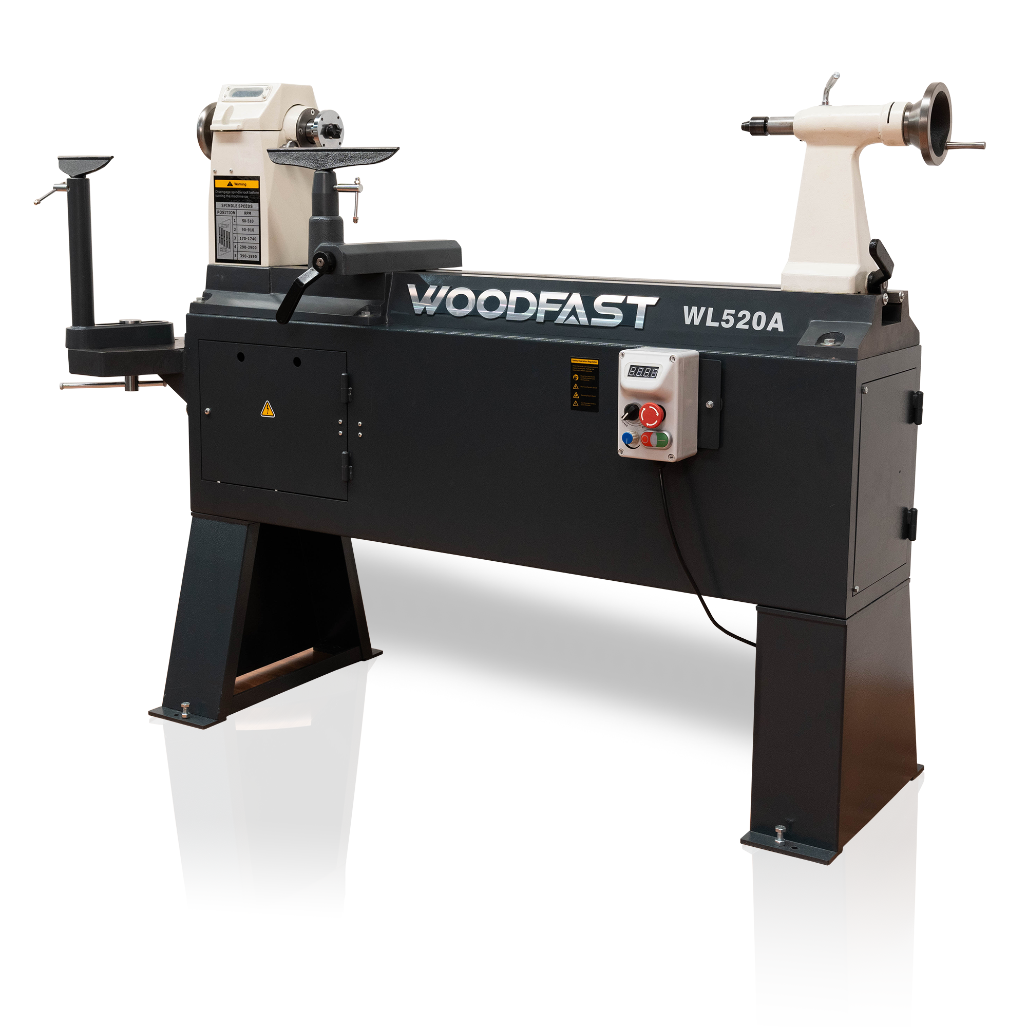 Woodfast 510mm (20") Swing x 915mm (36") Between Centres Heavy Duty Wood Lathe WL520A