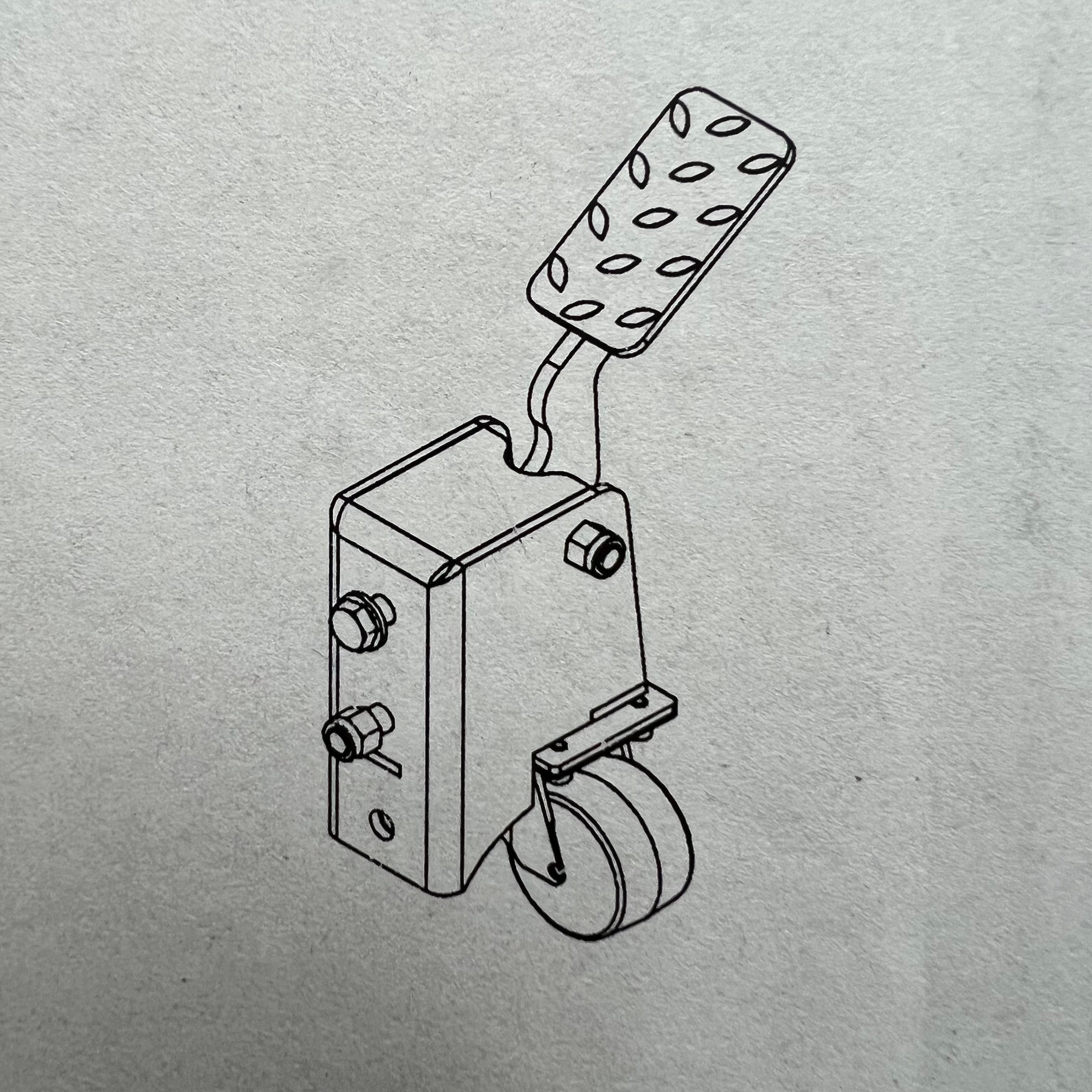 Woodfast 4Pce Mobility Wheel Kit suit WL3040 Series Lathe