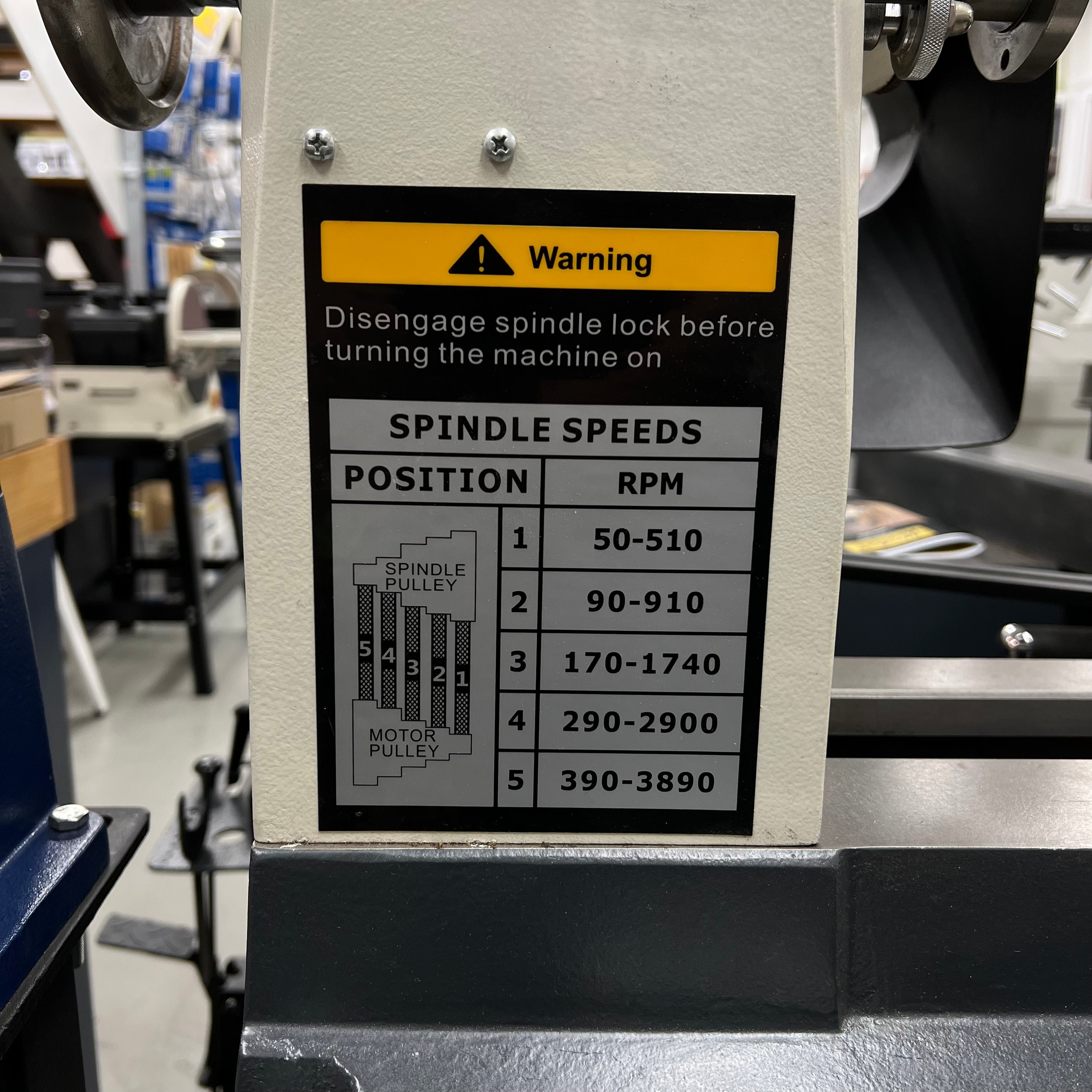 Woodfast 510mm (20") Swing x 915mm (36") Between Centres Heavy Duty Wood Lathe WL520A