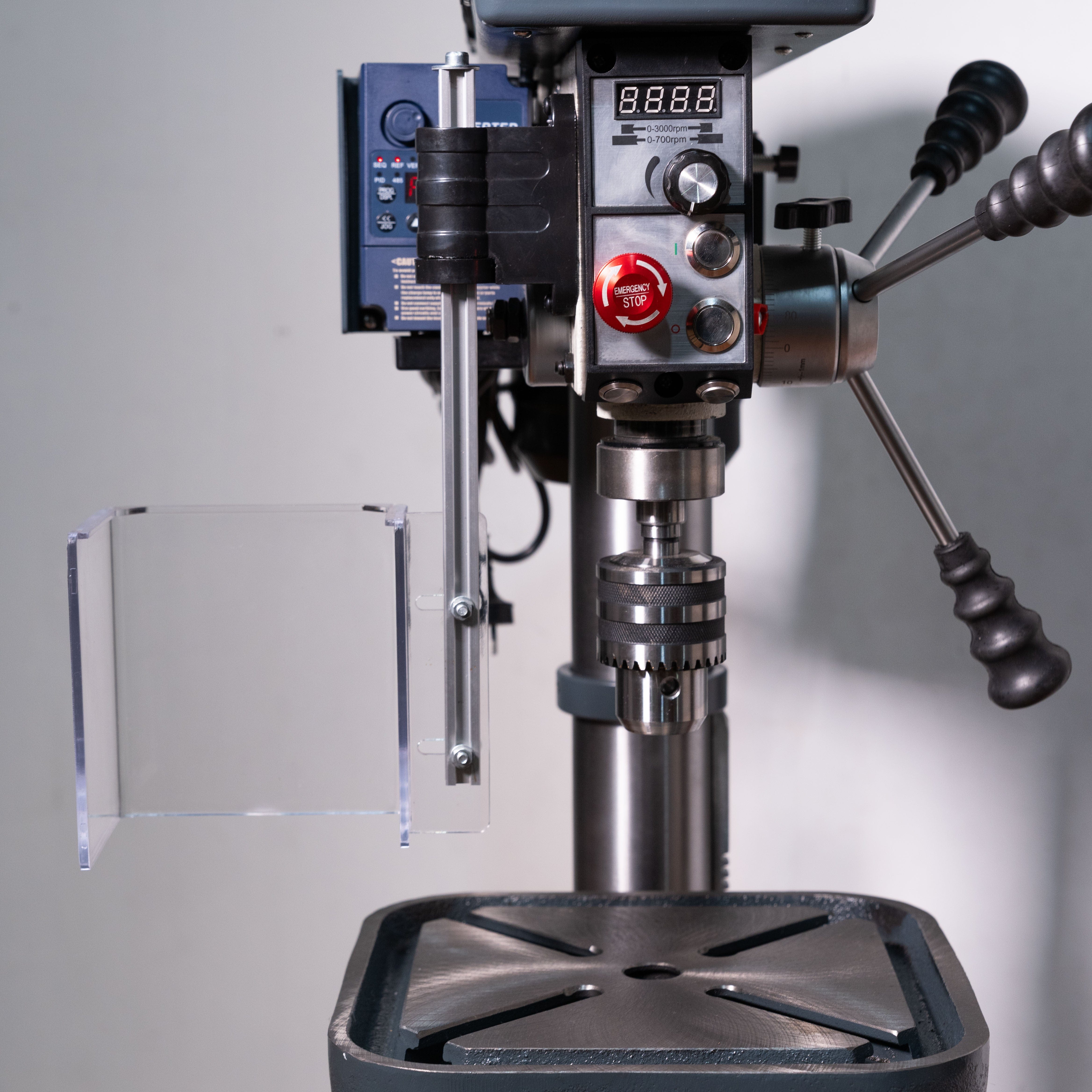 Woodfast 430mm (17") Floor Drill Press Electronic Variable Speed 16mm Key Chuck 240V DP43016F-VS *New Arrival*