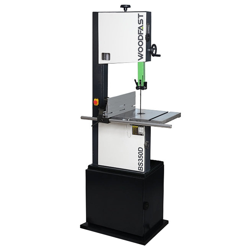 350mm (14") Bandsaw with Storage Cabinet Base 2HP 240V BS350D by Woodfast