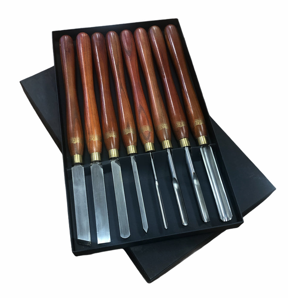 8Pce HSS Woodturning Chisel Set by Woodfast