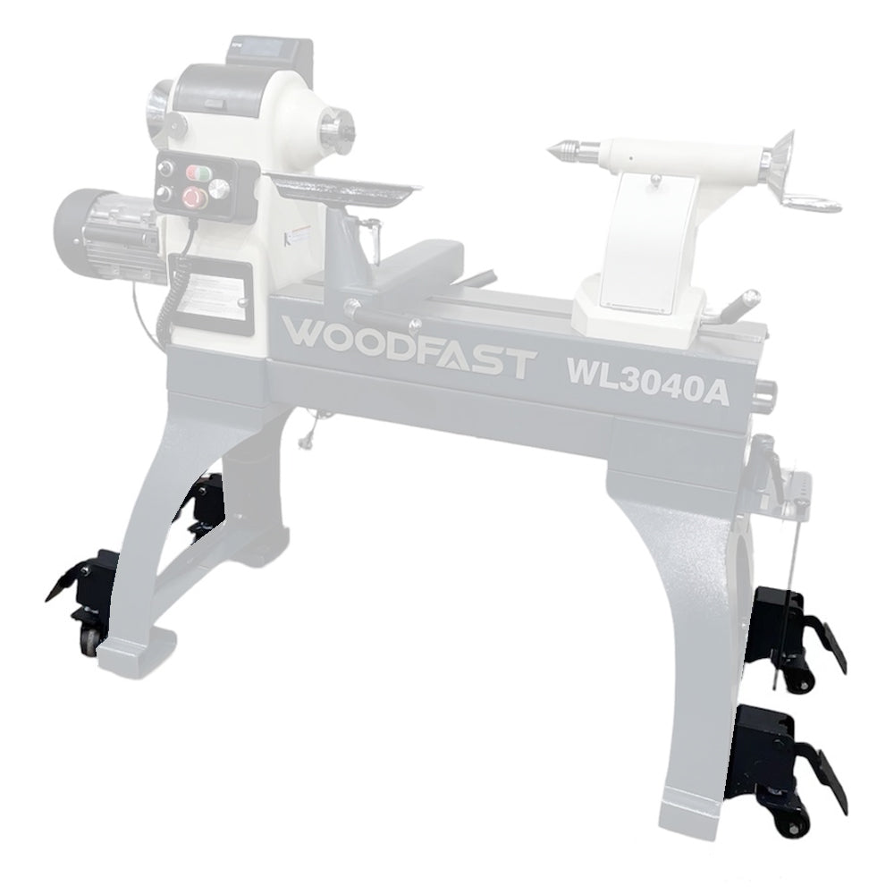 4Pce Mobility Wheel Kit suit WL3040 Series Lathe by Woodfast