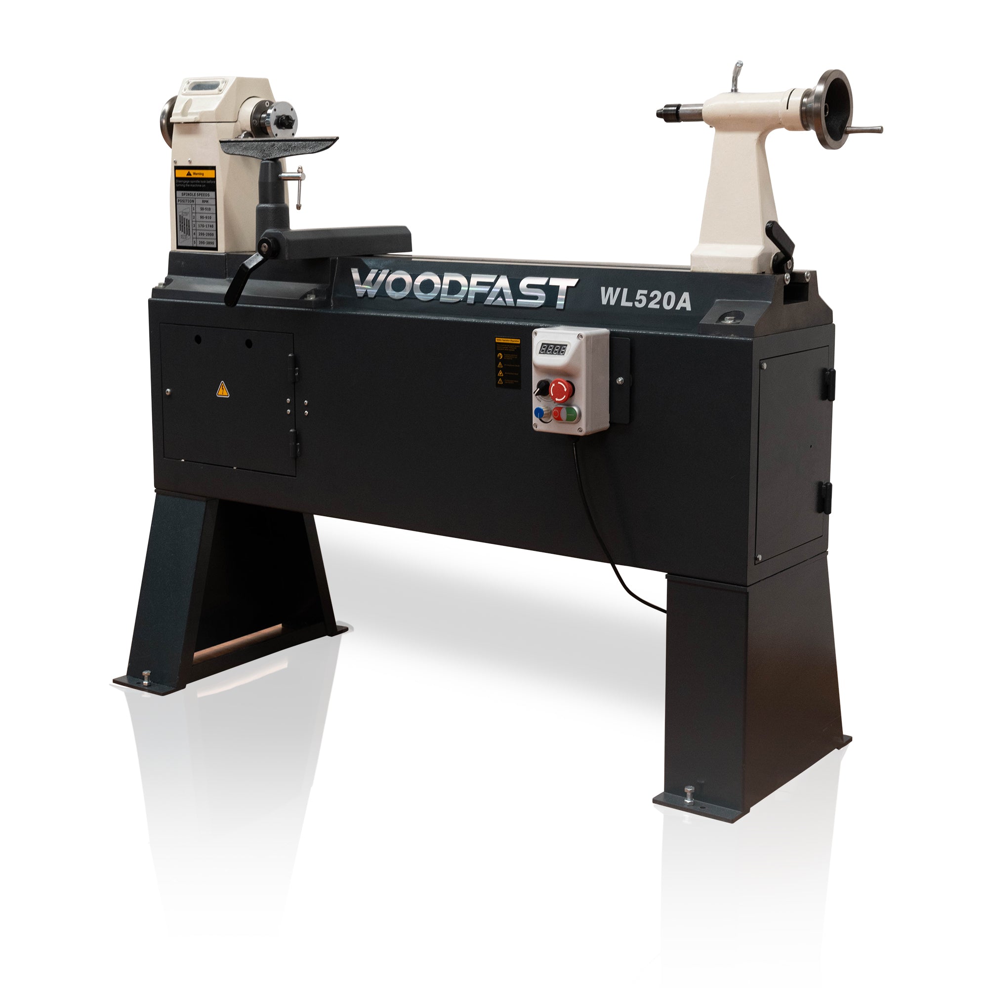 Woodfast 510mm (20") Swing x 915mm (36") Between Centres Heavy Duty Wood Lathe WL520A